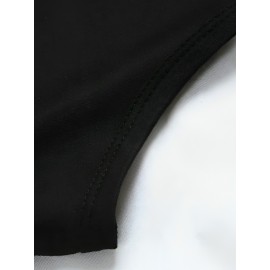 Plus Size Oversized Nightdress - -Themed Comfortable Bed Dress with Round Neck Short Length, Sleeveless Machine-Washable Clothing for All-Season Use, Inclusive Bedgown for & Casual Wear