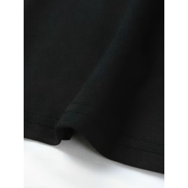 Women's Plus Size Beach Dress - A-Line Short Sleeveless Knee-Length Dress with Turquoise 