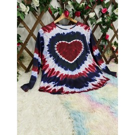 Women's Plus Size Bohemian Tie-Dye corset top - Turquoise green, black, and blue/teal longline shirt | H-Line Silhouette | Machine Washable Layering Blouse for Fall/Winter | Casual Everyday & Formal Outfits | Ideal Women's Gift with Round Neck & Vibrant Bohemian Print | Comfortable & Stylish for Layering or Solo Wear, Jersey Dress For Women Plus Size, Plus Size Tshirt Dress, Tshirt Dresses For Women, Tshirt Dress Women Plus Size, T Shirt Dresses For Women Plus Size