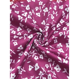 Women's Floral Print Casual Vacation Dress - Sleeveless Round Neck Mid-Length Flared Skirt, Relaxed Fit Machine-Washable All-Season Blue & White Dress for Beach Outings & Summer Strolls, Beach Dresses, Summer Fashion, Mediumstretch Fabric, Spring Outfit, Breathable Material, Spring Wardrobe