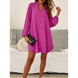 Women's Plus Size Athletic Shirt dress - Elegant Royal Blue Long, Machine Washable Fall/Winter Workout & Everyday Outfit - No-Challenge Waist Flare for Curvy Women, Workout Clothes