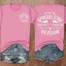 Fashion Letter Anime Print Women's Round Neck Pure T-Shirt, Simple Design Comfortable Breathability for Casual Wear Versatile Natural Style Summer Party Essential Local Shipping, Japanese Style Clothes Women