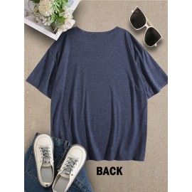 [August Sunshine T-Shirt] Women's August Sunshine & Hurricane Quote T-Shirt - Dark Grey with White Text - Breathable Everyday Summer Tee - Birthday Outfit Idea - Machine Washable Casual Streetwear Top, Graphic Text Shirt, Comfortable Fabric